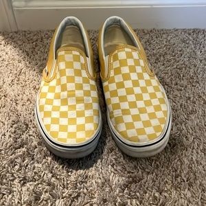 Yellow checkered vans